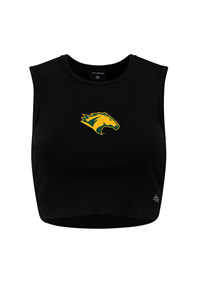 Ladies Crop Horse Head Emb