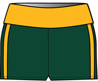 LADIES SHORT RETRO BRONCOS GREEN