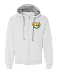Alumni Zip Contrast Hood LC CPP White