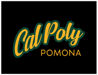 1/4 ZIP ESSENTIAL CAL POLY SCRIPT OVER POMONA BLACK
