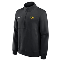 1/2 Zip Club Fleece Top Black