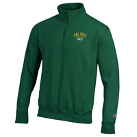 Dad 1/4 Zip LC Script Power Blend Dark Green