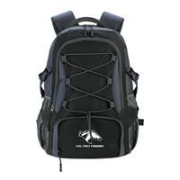 Backpack Daypack Koozie Wanderer W/Horse Black