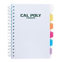 *New Item: Spiral Notebook W/Tabs Imprinted White