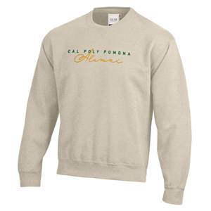 Alumni Crew CPP Big Cotton W/Alumni In Script On Oatmeal