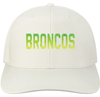  Cap B9x W/Broncos Emb 3D White