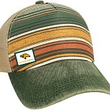  Cap Trucker Green Stripe W/Cargo Patch Green