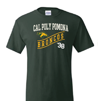 Tee Cal Poly Pomona Broncos Ribbon '38 Dark Green