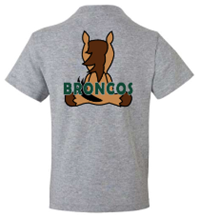YOUTH 2 LOC CPP FRONT BRONCOS BACK HEATHER GREY
