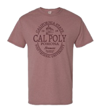 Tee Circle Logo Full Spell Tone-On-Tone Mauve
