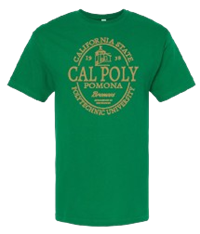 Tee Circle Logo Full Spell Tone-On-Tone Kelly