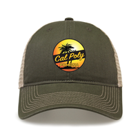  Cap Cal Pol Pomona W/Palm Patch Lt Olive