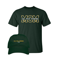 Mom Hat/Tee Combo Solid Block Green/Green