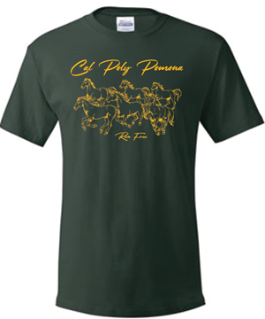 Tee Grazing Horses Stone Green