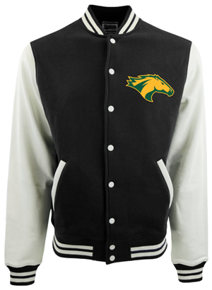 Jacket Letterman's 3 LOC Black White