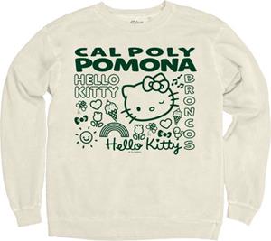 Hello Kitty Dyed Ringspun Fleece Crew