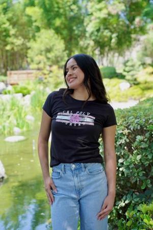 LADIES TEE HIBISCUS THROUGH CAL POLY POMONA
