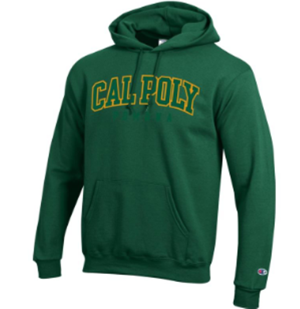 Hood Powerblend Cal Poly Arched Over Pomona Dark Green