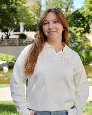 COLLARED CREW CPP OVER BOW WHITE