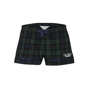 LADIES HARLEY FLANNEL SHORTS CAL POLY OVER POMONA
