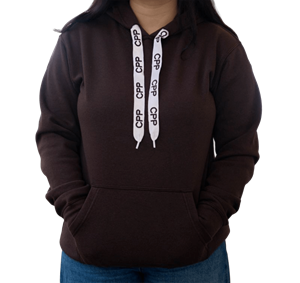 Hood W/ CPP Drawstrings Brown