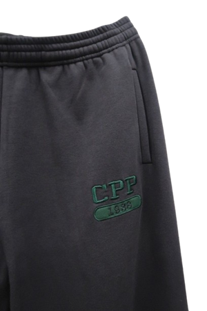 SWEATPANTS CPP GREEN ON BLACK