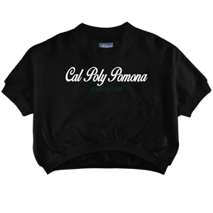 Womens Crop Short Sleeve Mock Neck