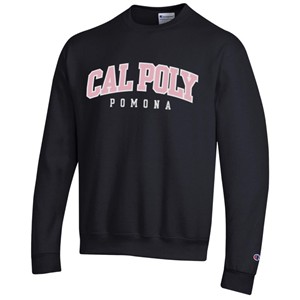 Crew Cal Poly Arched Over Pomona Black Pink