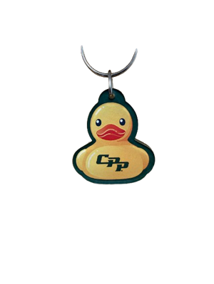 Acrylic Cal Poly Pomona Duck Keychain