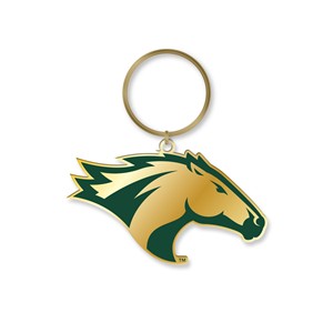 Key Tag Brass W/ Bronco Head