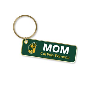 Key Tag Brass Rectangle Campus Logo Mom