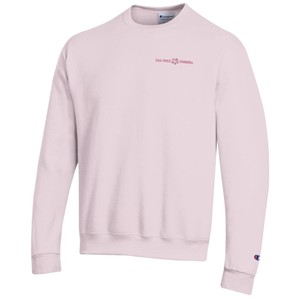 Crew Emb Cal Poly Hibiscus Pomona LC Tonal Pink
